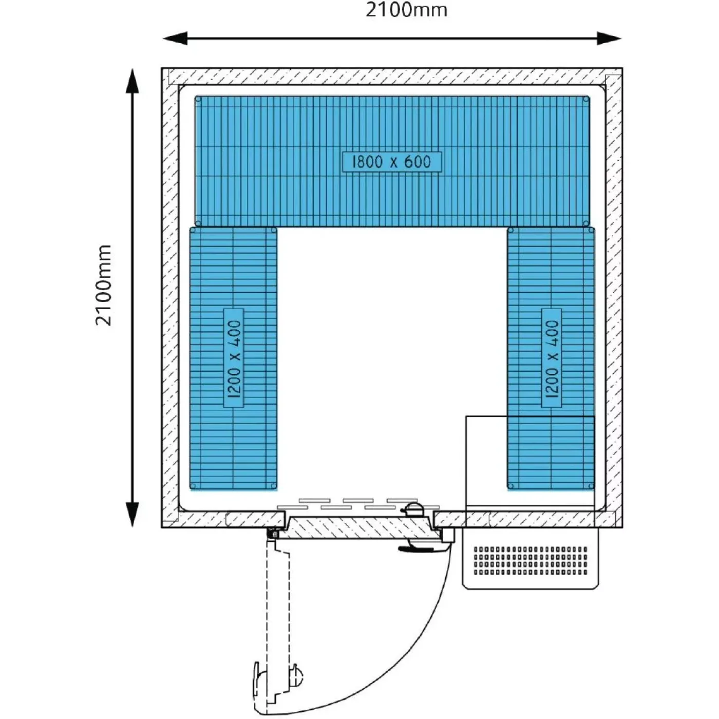 Foster Advantage Walk In Freezer Integral ADV2121 LT INT - islandcatering - 4