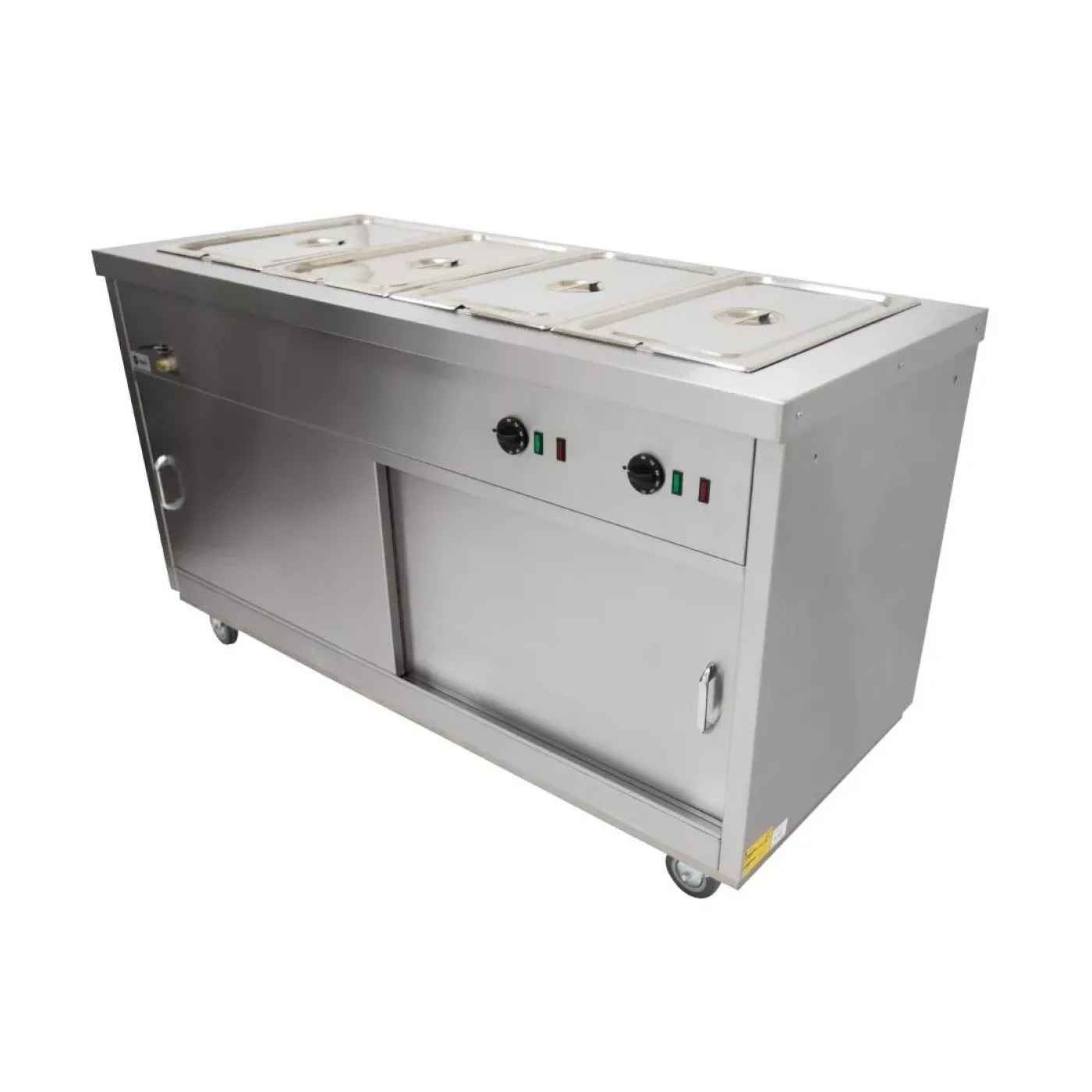 Parry Mobile Hot Cupboard with Bain Marie Top HOT15BM - islandcatering - 6