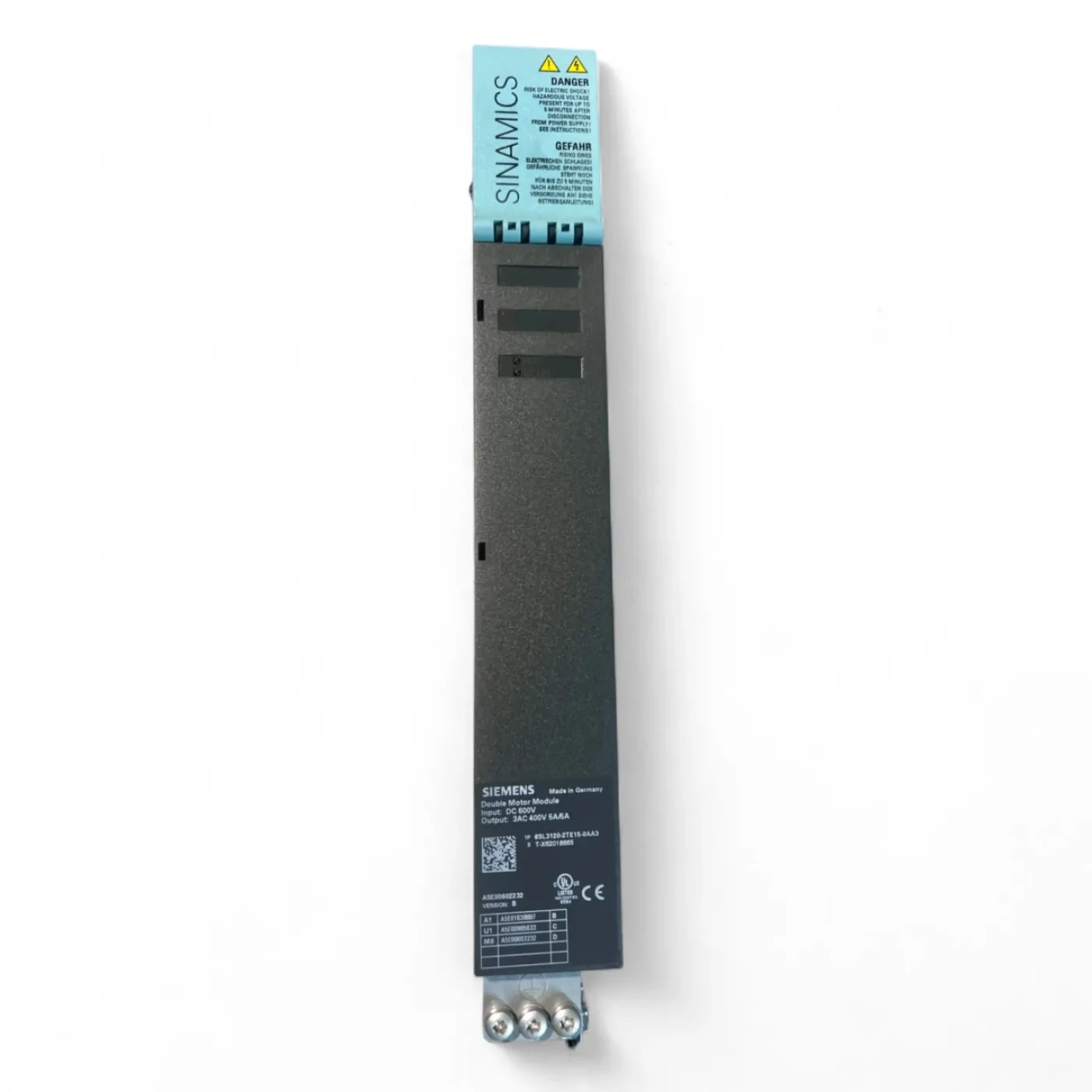 Siemens SINAMICS S120 Double Motor Module SL 6SL3120-2TE21-8AA3 – aus Homag Z‑Achse - 2