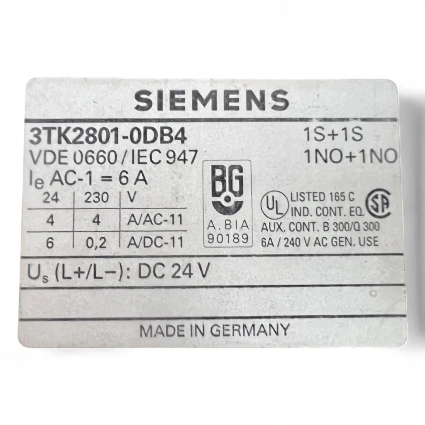 Siemens Sicherheitsrelais 3TK2801-0DB4 Art.-Nr. 3TK2801-0DB4 - 4