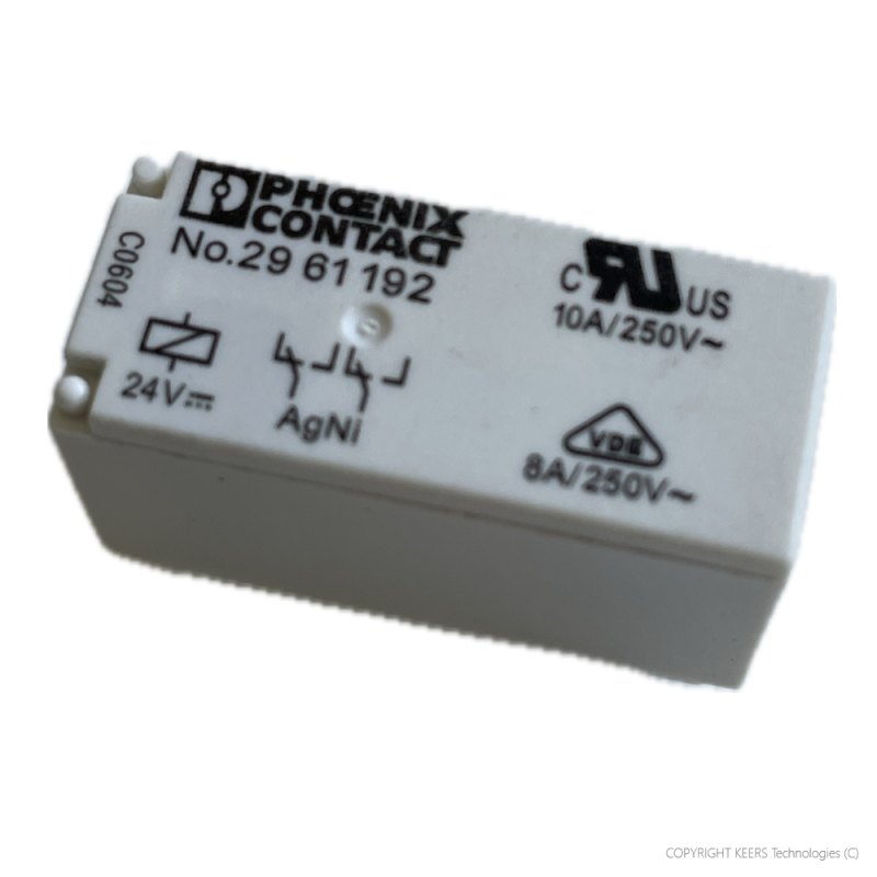 KT-2961192 Phoenix Contact General Purpose Relay, REL-MR Series, Power, Non Latching, DPDT, 24 VDC, 8 A
