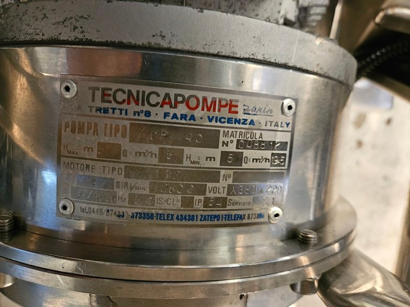 KIESELGUR FILTER DELLA TOFFOLA IN STAINLESS STEEL, 5Q FILTERING SURFACE, MOD. NF5, SECOND-HAND MACHINE