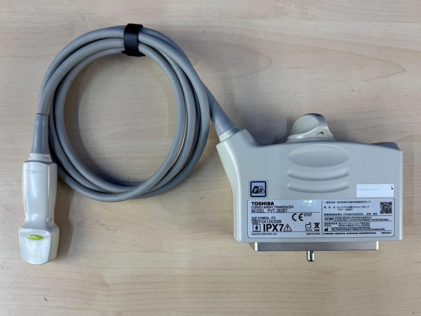 TOSHIBA Convex Array Transducer Probe Model: PVT-382BT YOM: 2012 - 6