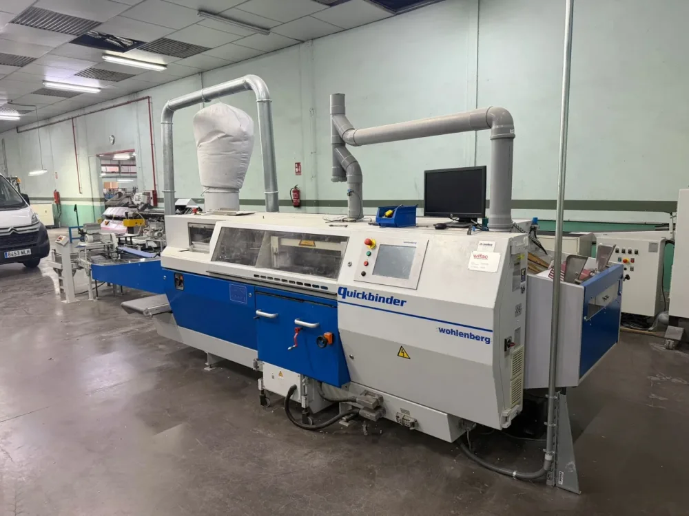 Wohlenberg Quickbinder Encuadernadora perfecta con trilateral
