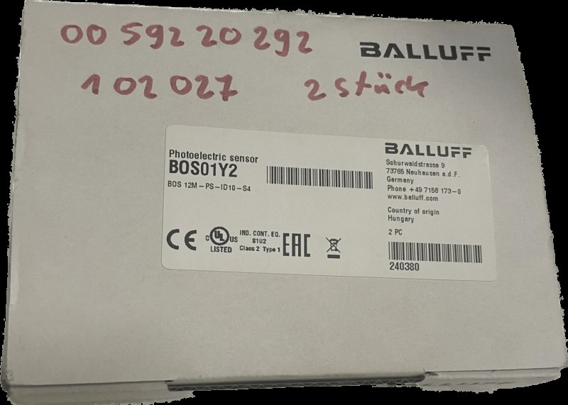BALLUFF Lichttaster BOS 12M-PS-ID10-S4