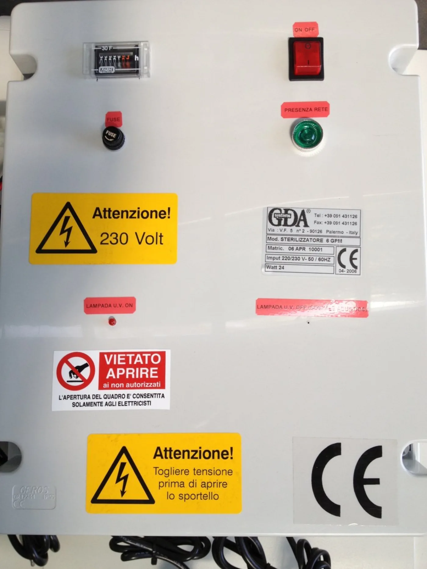 POMPA + STERILIZZATORE – GDA – MOD. UP7000 - 4