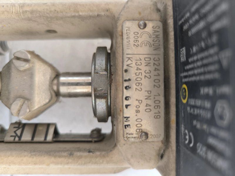 PROPORTIONAL VALVE SAMSON DN32 PN40 ATEX WITH PNEUMATIC ACTUATOR 324102