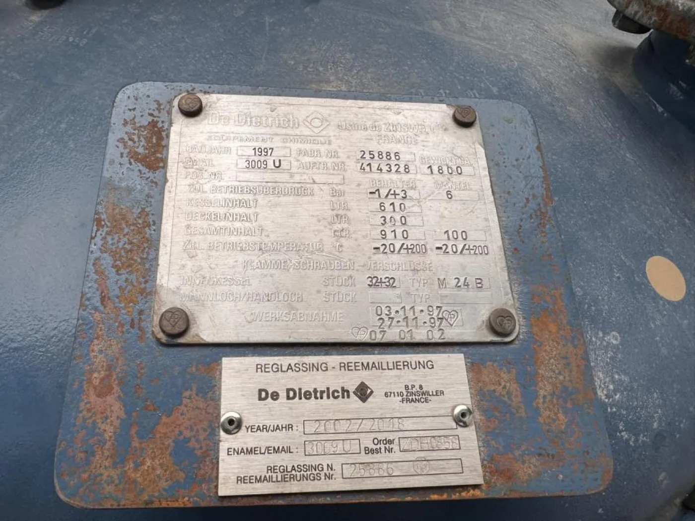 1997 De Dietrich Mobile nutsche - 5