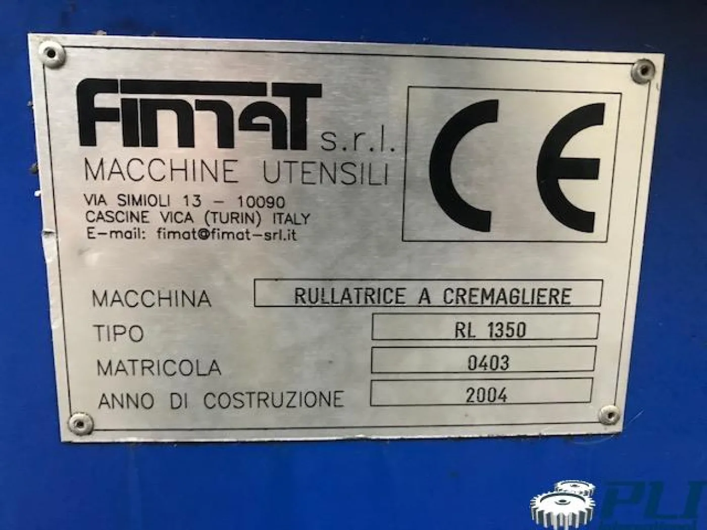 Spline rolling machine – FIMAT RL 1350 - 3