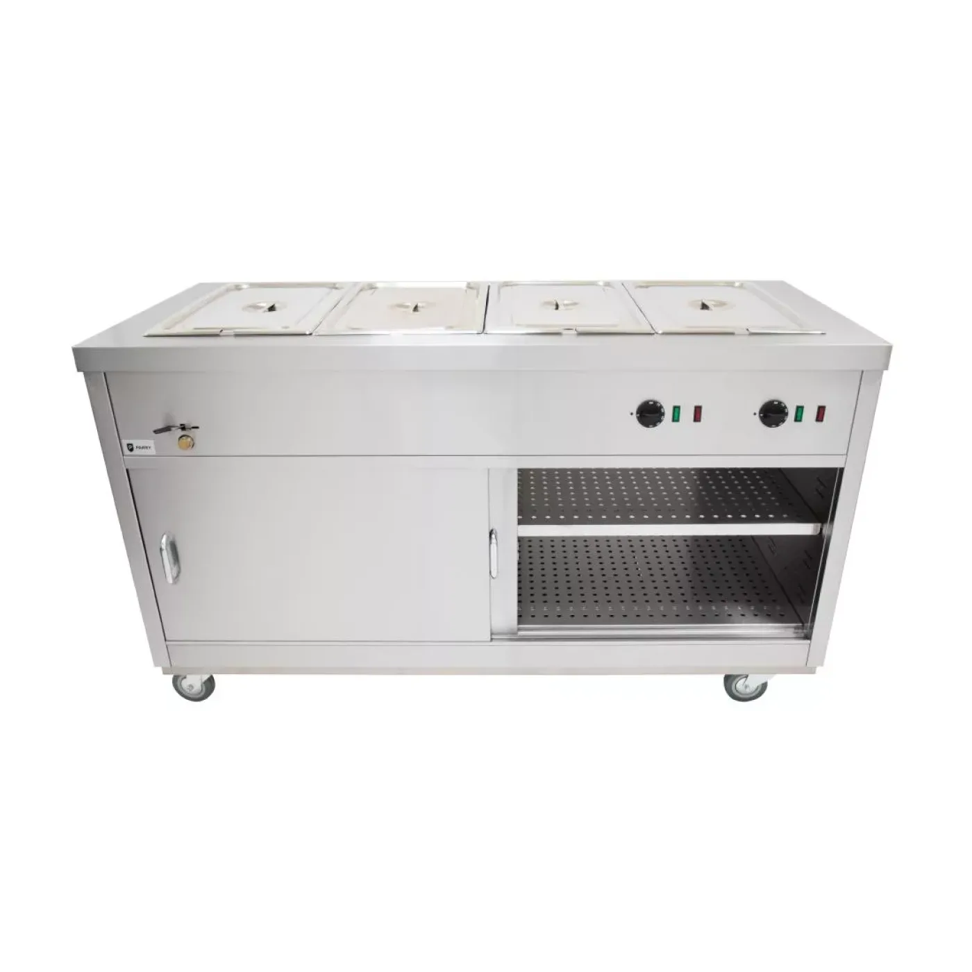 Parry Mobile Hot Cupboard with Bain Marie Top HOT15BM - islandcatering - 5