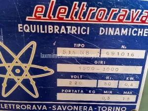 BALANCING MACHINE, ELETTRORAVA (Italy) - Laxmi Metal & Machines, Rohtak