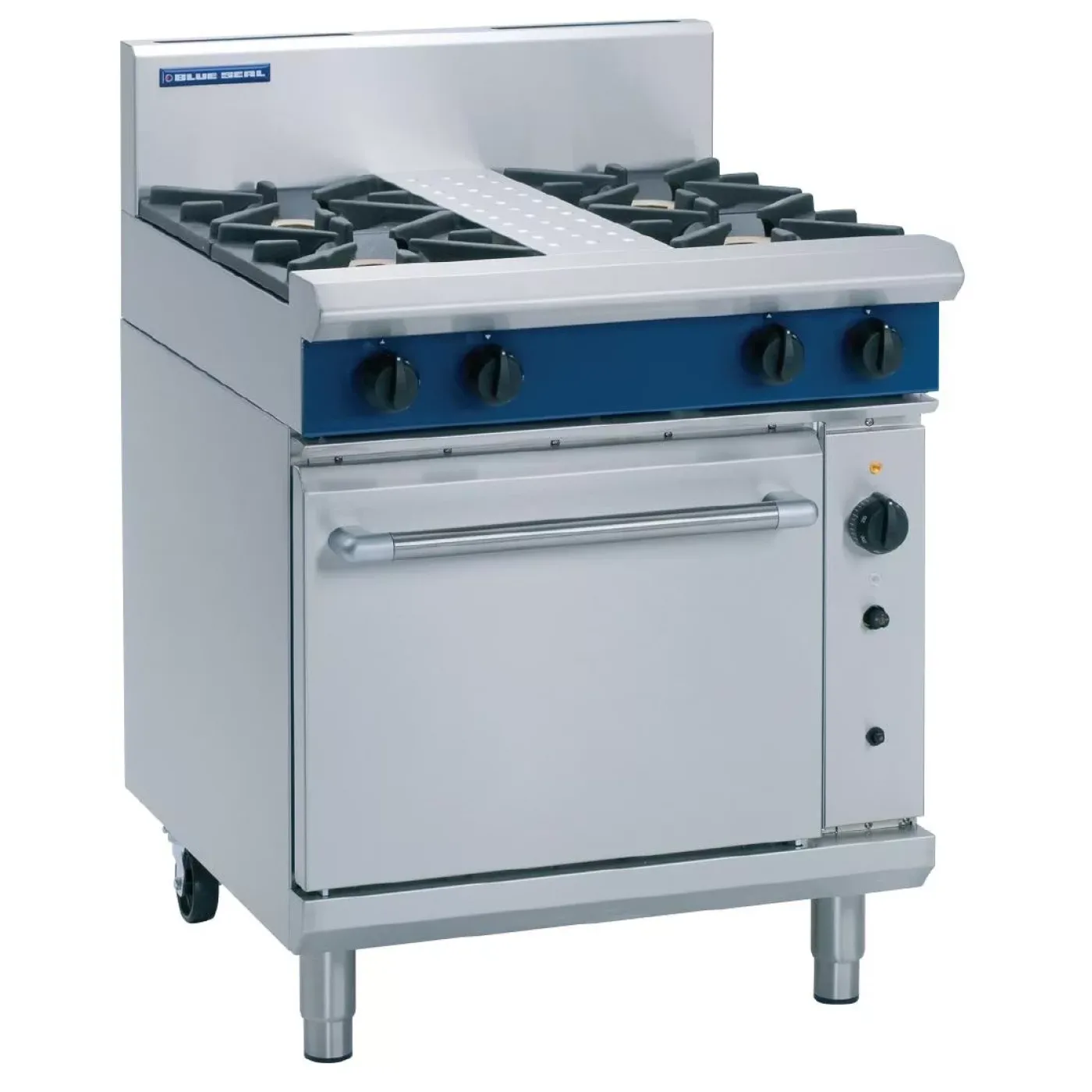 Blue Seal Evolution 4 Burner Convection Oven Natural Gas 750mm G54D/N - islandcatering - 1