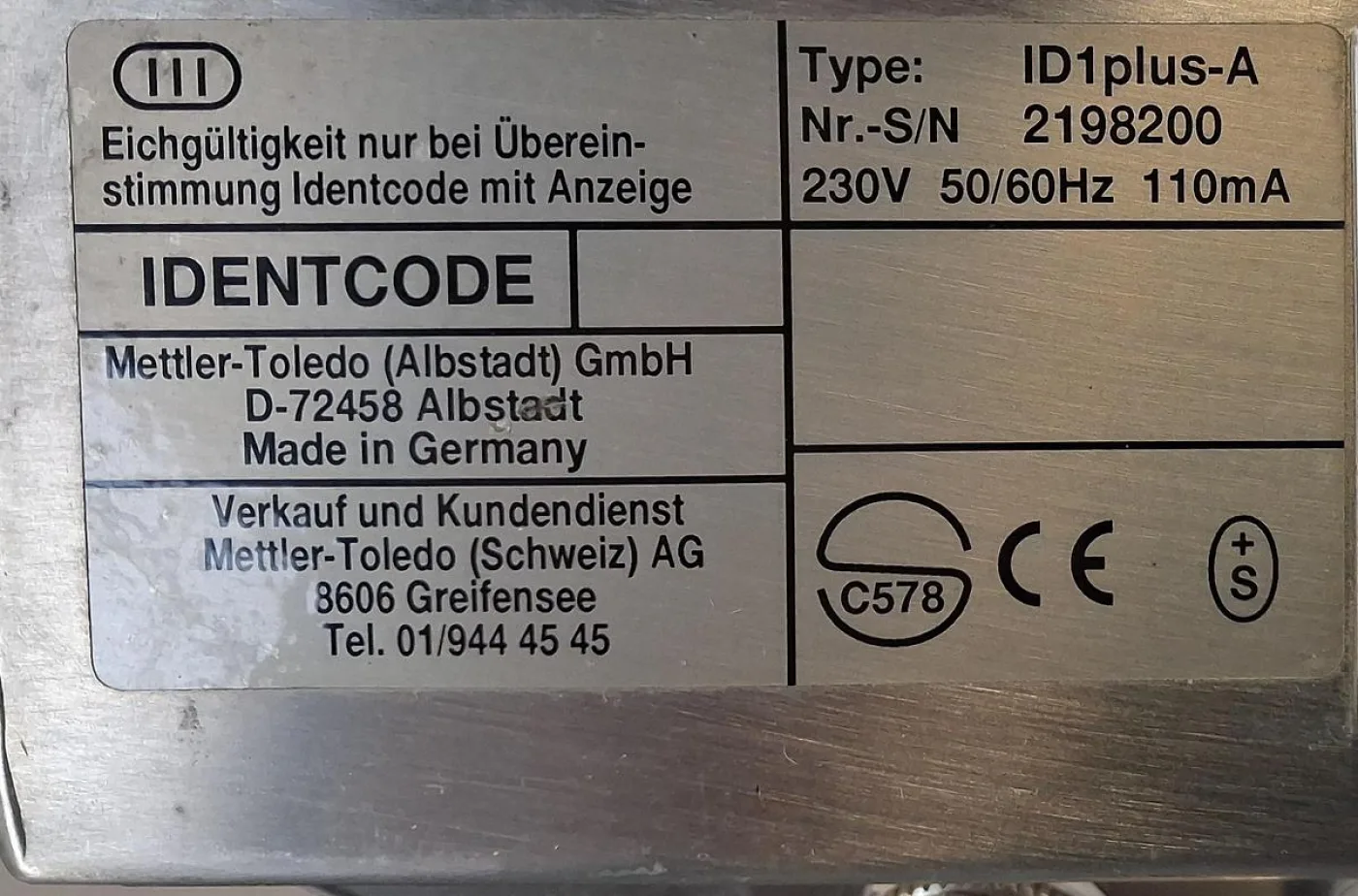 Mettler Toledo Plattformwaage ID1plus-A mit der Wägezelle DCC150ST - 5