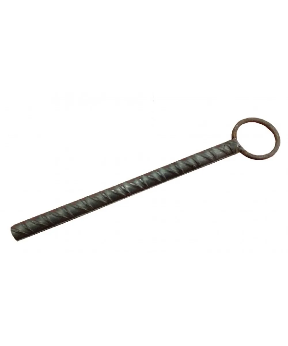Perno Acero Corrugado con Anilla Grande (25 cm)