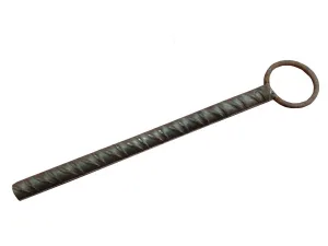 Perno Acero Corrugado con Anilla Grande (25 cm)