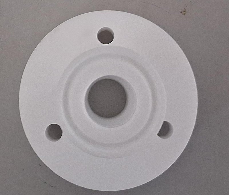 Normag PTFE-Flanschadapter DN 25 – mit Rohransatz Ø15 mm 1/2 Zoll für Labor- und Prozessanschluss