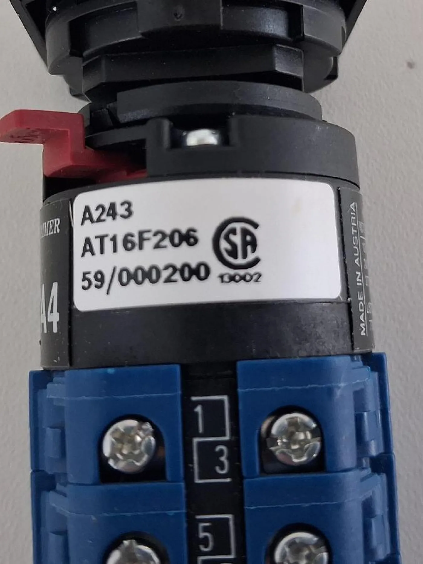 Kraus & Naimer CA4 A243 AT16F206 Nockenschalter 5-Stellungen - 3