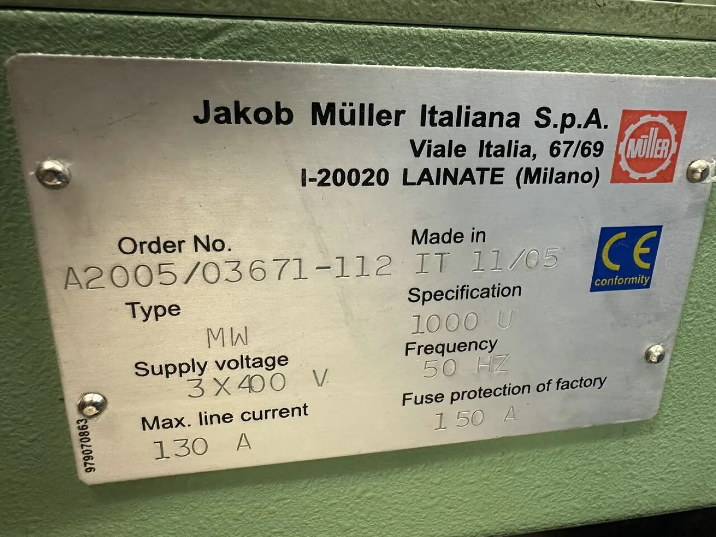 Jakob Müller - warper, type MW 1000 U - 6