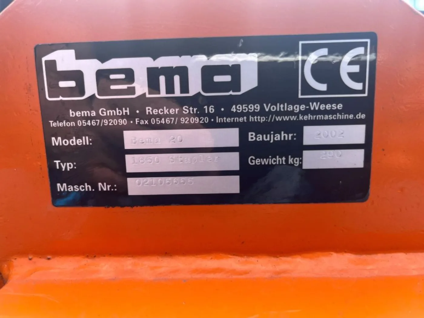 Overige SWEEPER BEMA 20 - 8