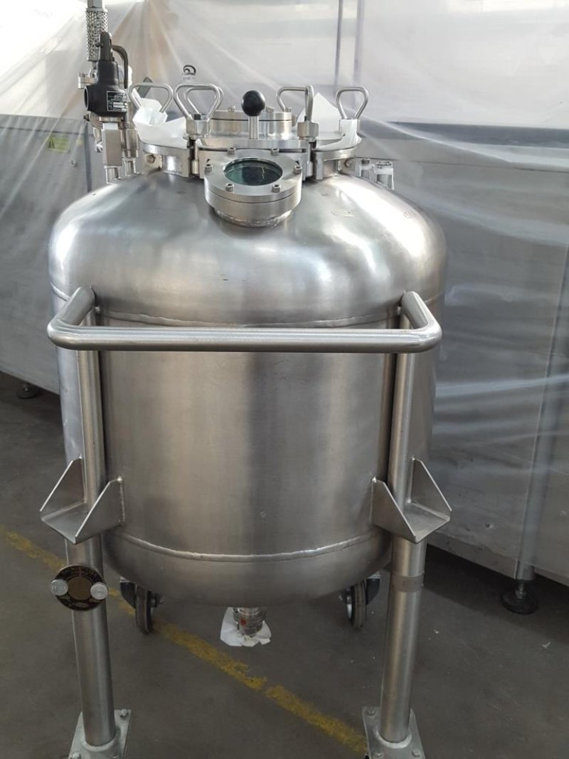 SERBATOIO INOX CARRELLATO – CALMIC CISA MOD. 230 L