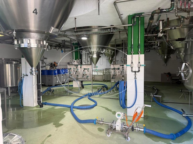 cylindroconical fermentation and storage tanks (CCTs, 6 pcs.)