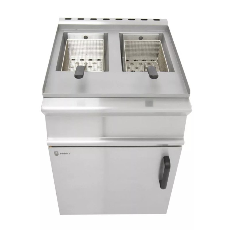 Parry Twin Tank Twin Basket Free Standing Propane Gas Fryer PDGF - islandcatering