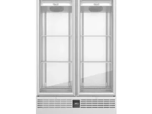 Foster FSL800G/11-318 Slimline Double Glass Door Refrigerated Upright Display Cabinet 800 Litres - islandcatering