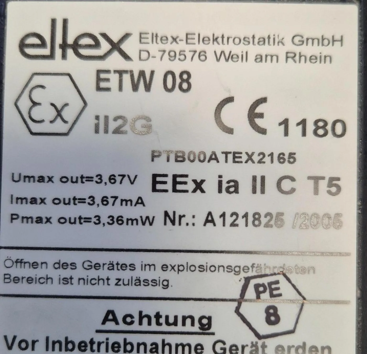 Eltex ETW 08 Ohm Prüfgerät - 4