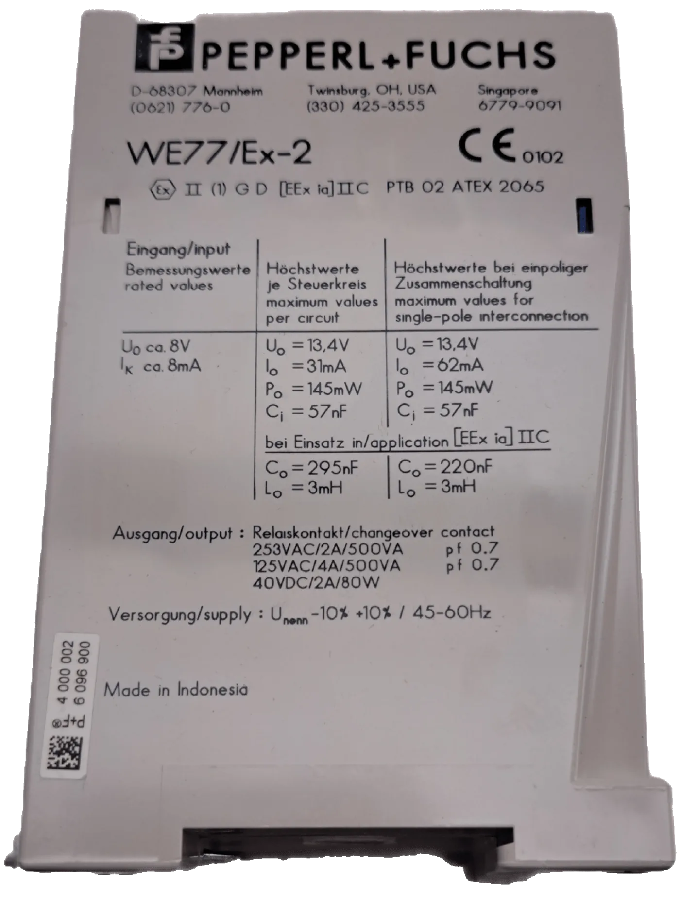 Pepperl+Fuchs WE 77/ED-2 230V Schaltverstärker - 4
