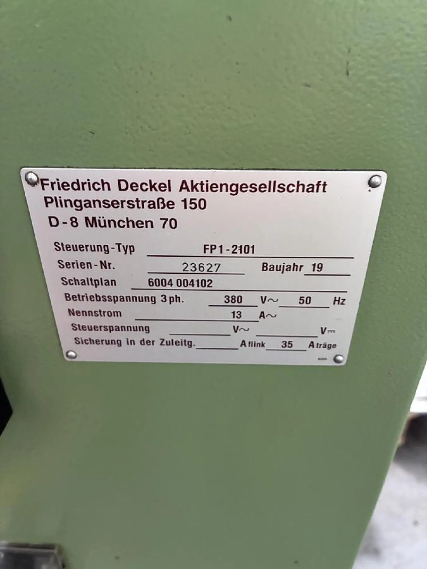 Deckel FP-1 - 5