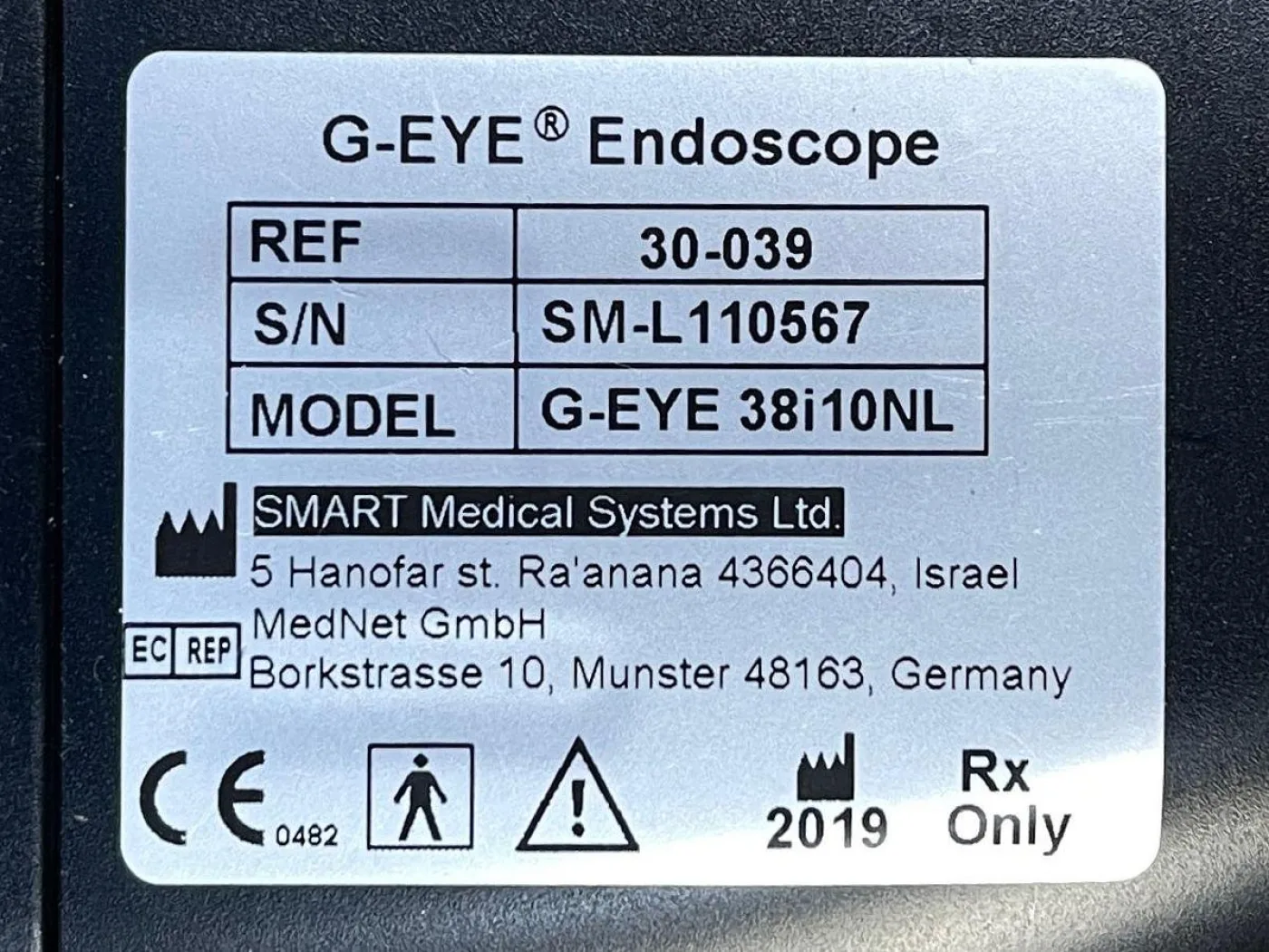 Pentax Scope Model: G-EYE38-i 10NL YOM: 2019 Colonoscope, 36 Times Used. - 8
