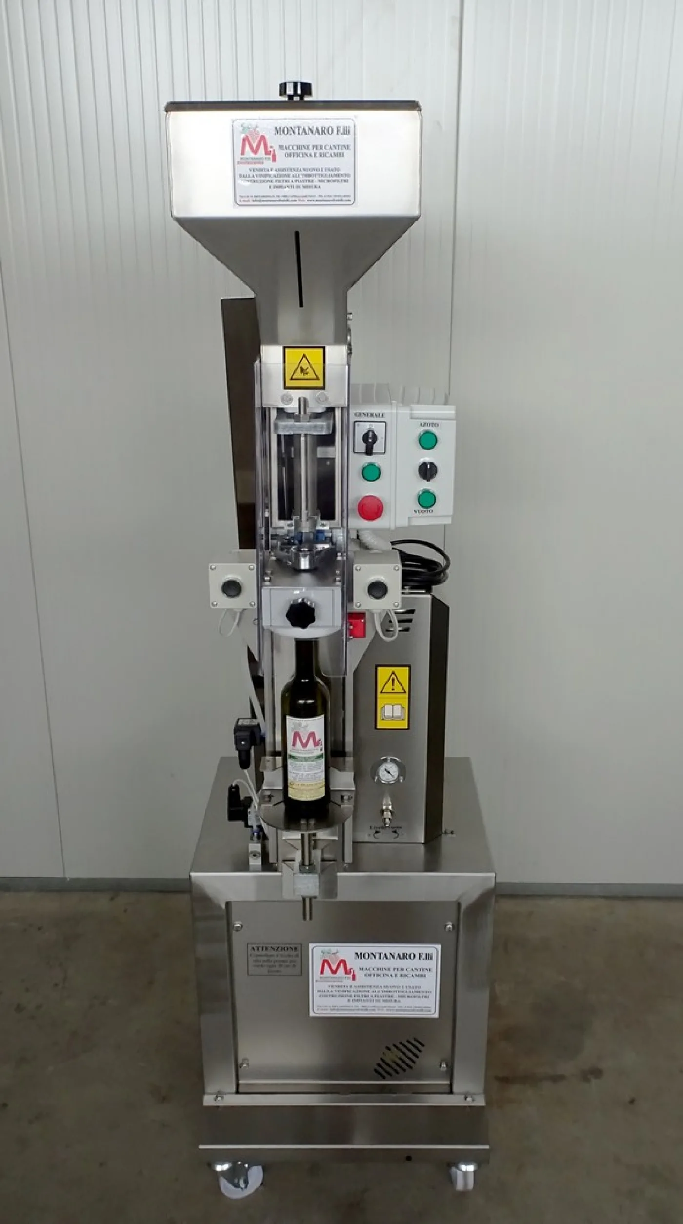 SEMI-AUTOMATIC CORKING MACHINE MF 35 WITH VACUUM NEW MACHINE - 1