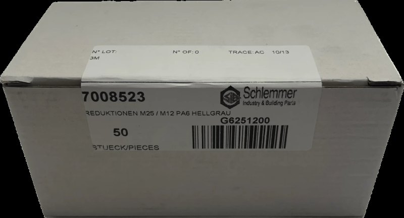 Schlemmer 7008523 SIB G6251200 Reduktionen M25 / M12