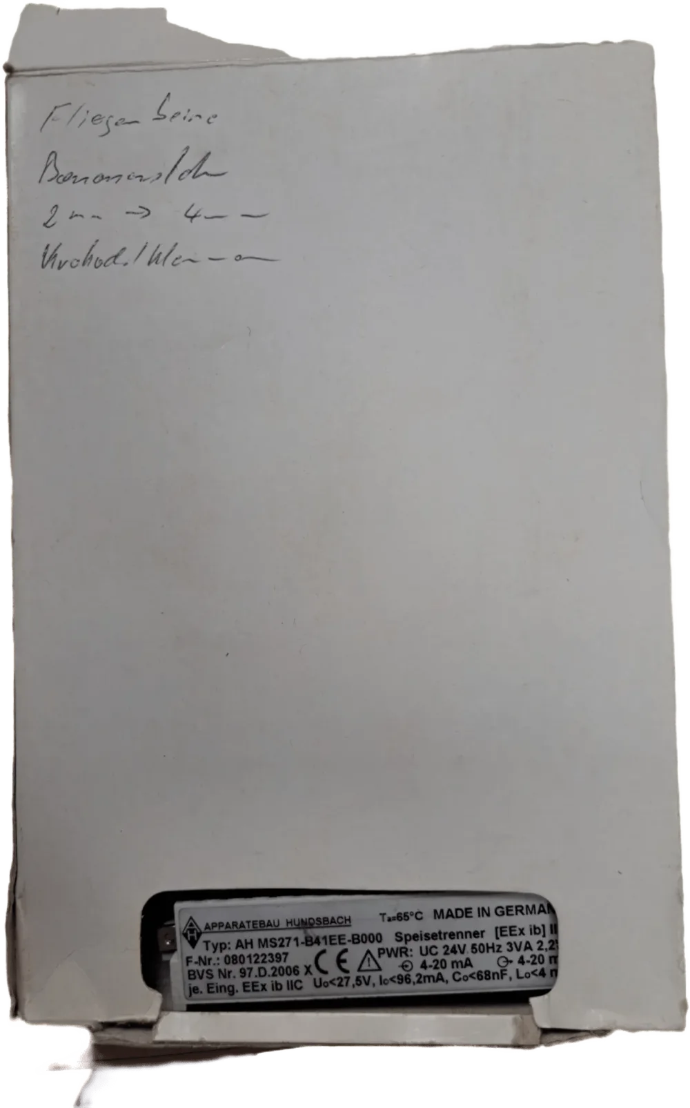 Apperatebau Hundsbach AH MS271-B41EE-B000