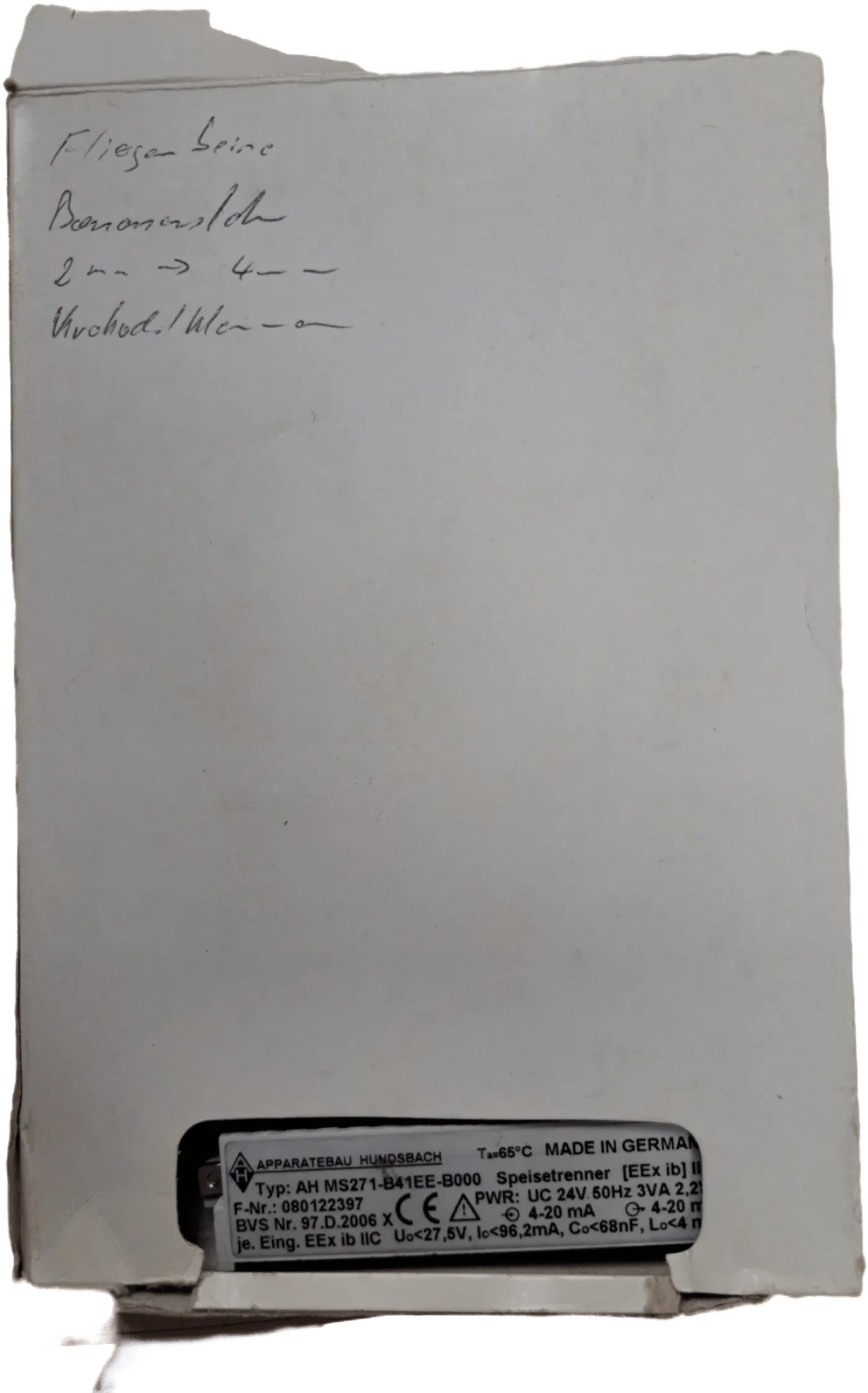 Apperatebau Hundsbach AH MS271-B41EE-B000 - 1