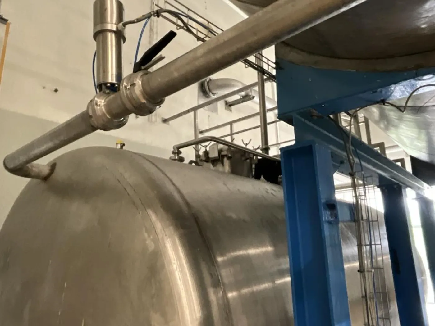 Unknown 10000 Litre Stainless Steel Horizontal Syrup Storage Tank - S - 1