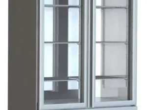 Foster FSL800G/11-172 Slimline Glass Double Door Refrigerated Upright Cabinet 800 Litres - islandcatering