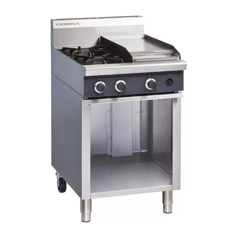 Blue Seal Cobra Propane Gas Range 2 Burner with Griddle C6C/L - islandcatering