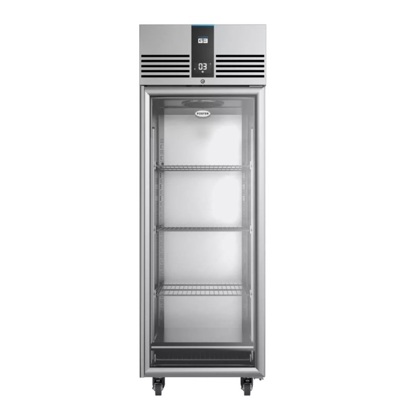 Foster EcoPro G3 1 Glass Door 600L Cab Fridge (StSt Ext/Alu Int) - islandcatering