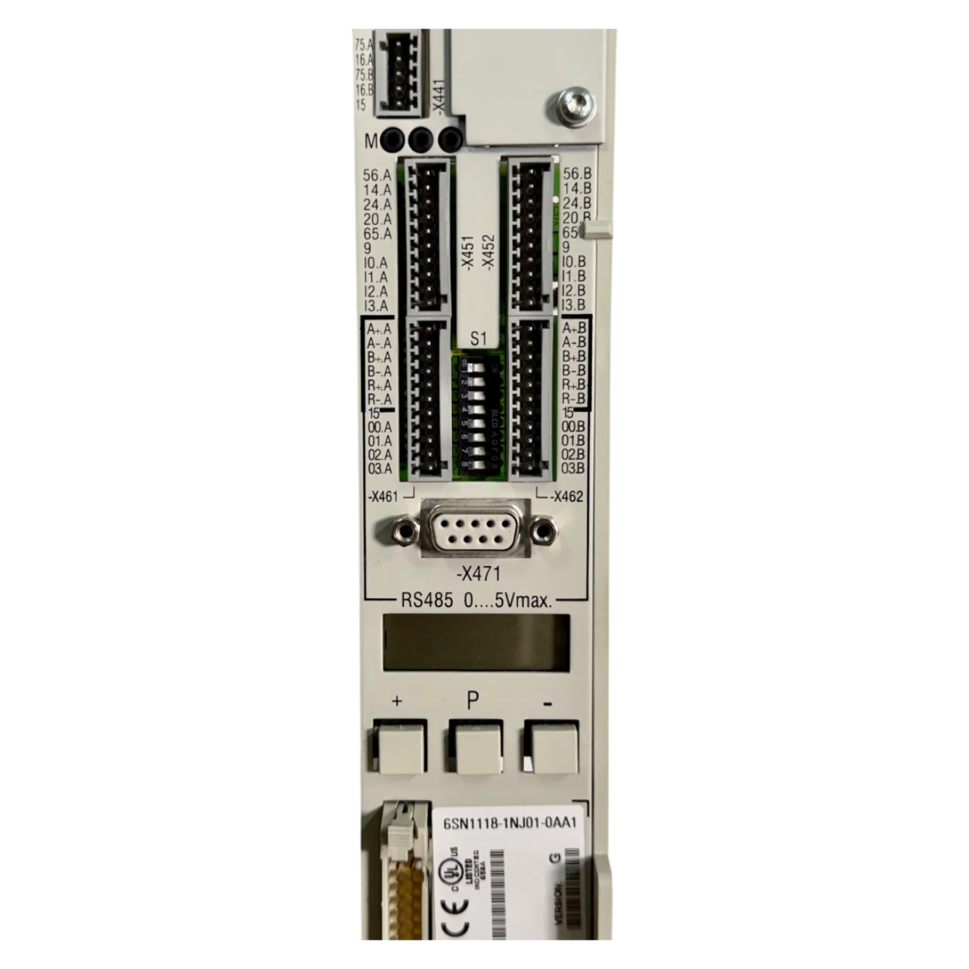 Siemens SIMODRIVE Regelungsbaugruppe Art.-Nr. 6SN1118-1NJ01-0AA1 Seriennummer T-AN1053241 - 6