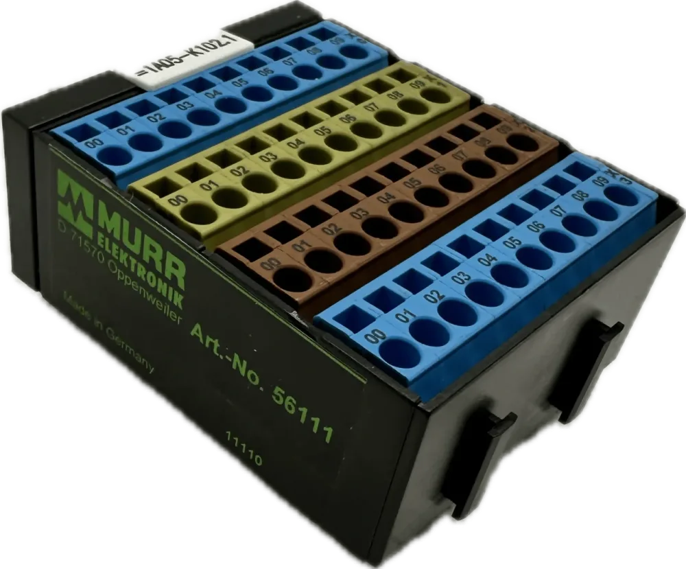 Murr-Electronic Potenzialklemmenblock blau/gelb/braun/blau 56111