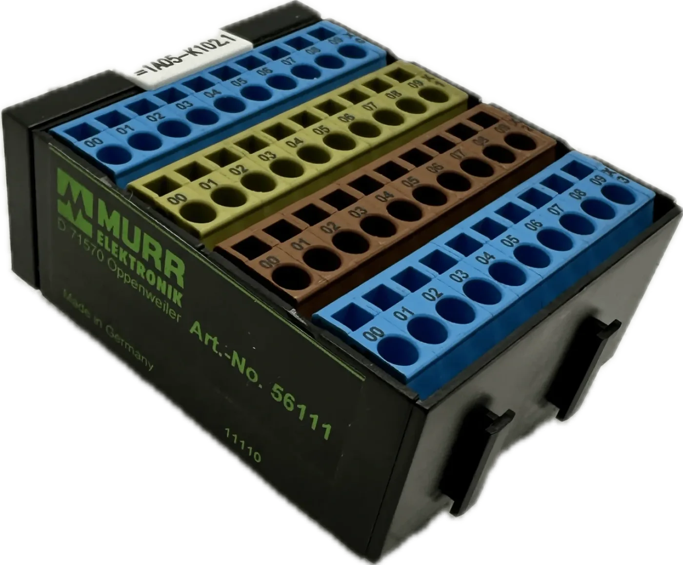 Murr-Electronic Potenzialklemmenblock blau/gelb/braun/blau 56111 - 1