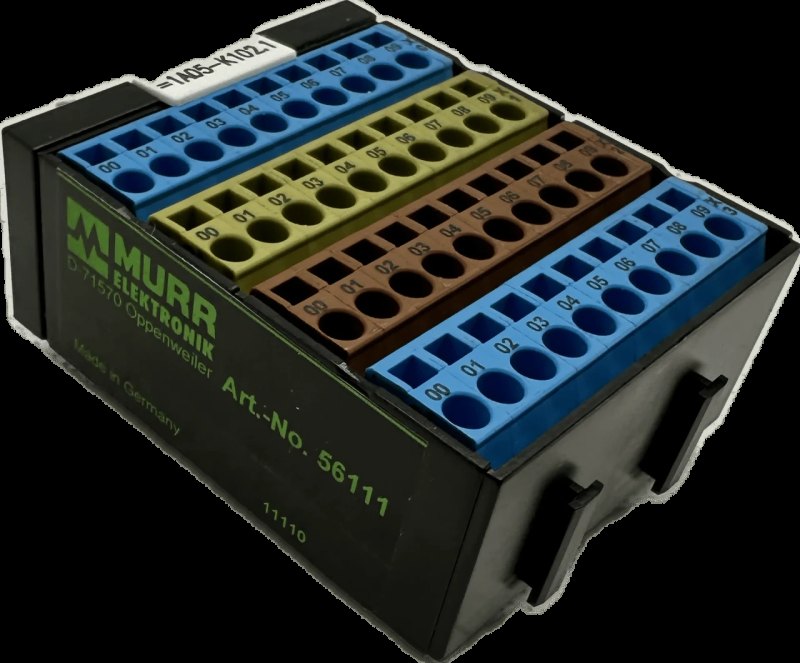 Murr-Electronic Potenzialklemmenblock blau/gelb/braun/blau 56111