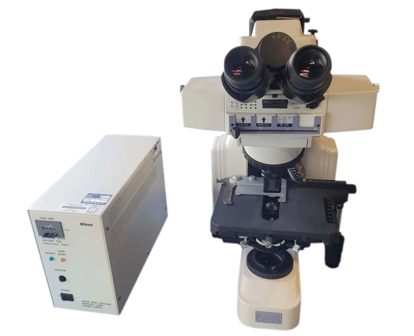 Nikon Eclipse E400 Binoculaire Fluorescentie Microscoop - 1