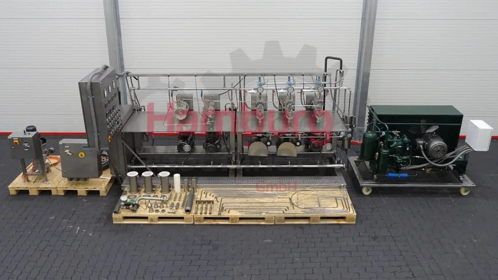 Margarine Pilot Plant - Gerstenberg & Agger HP Pump + Perfector 3x57 + Pin rotor + Inverter and Cooling Unit R22