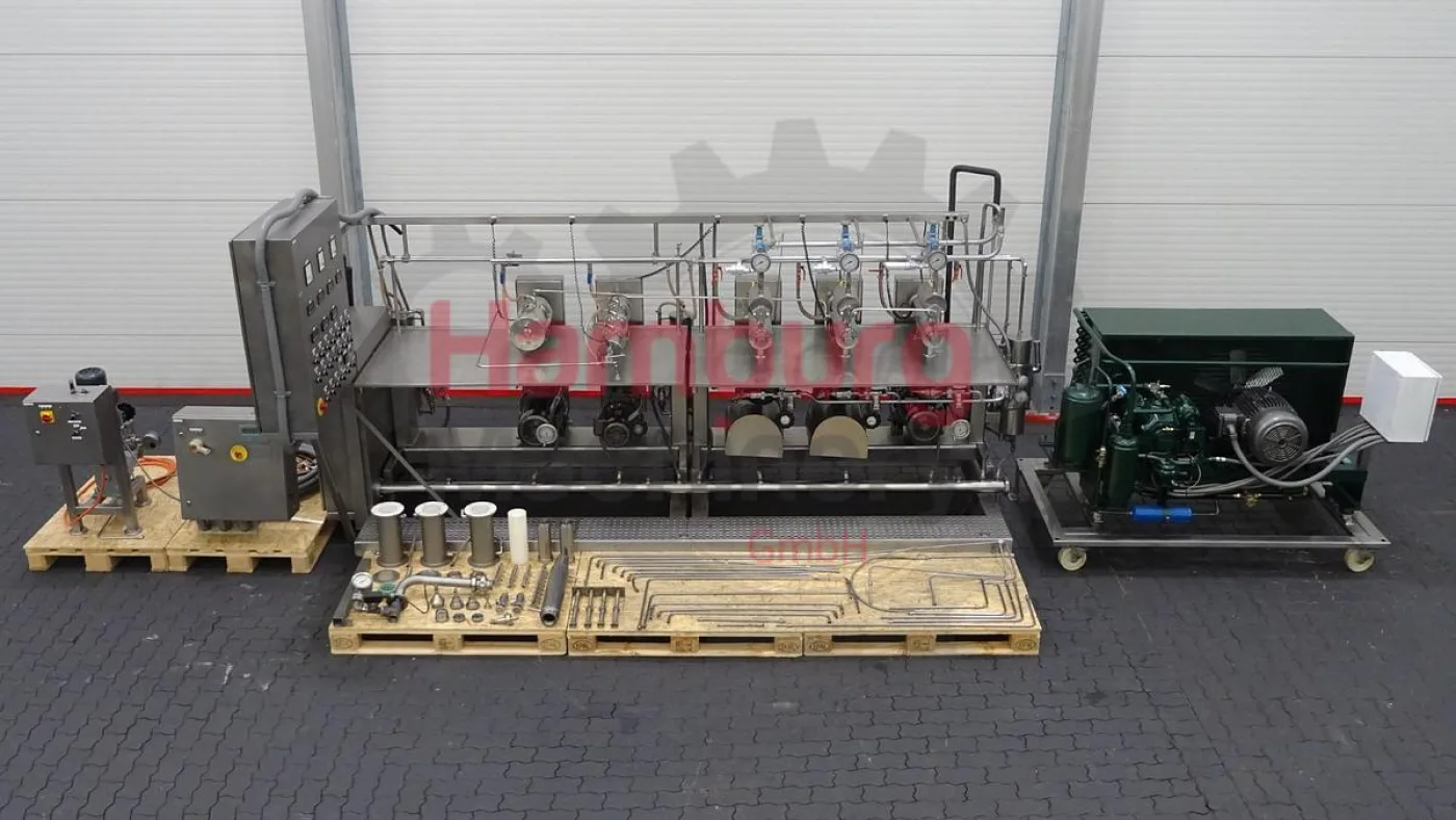 Margarine Pilot Plant - Gerstenberg & Agger HP Pump + Perfector 3x57 + Pin rotor + Inverter and Cooling Unit R22 - 1