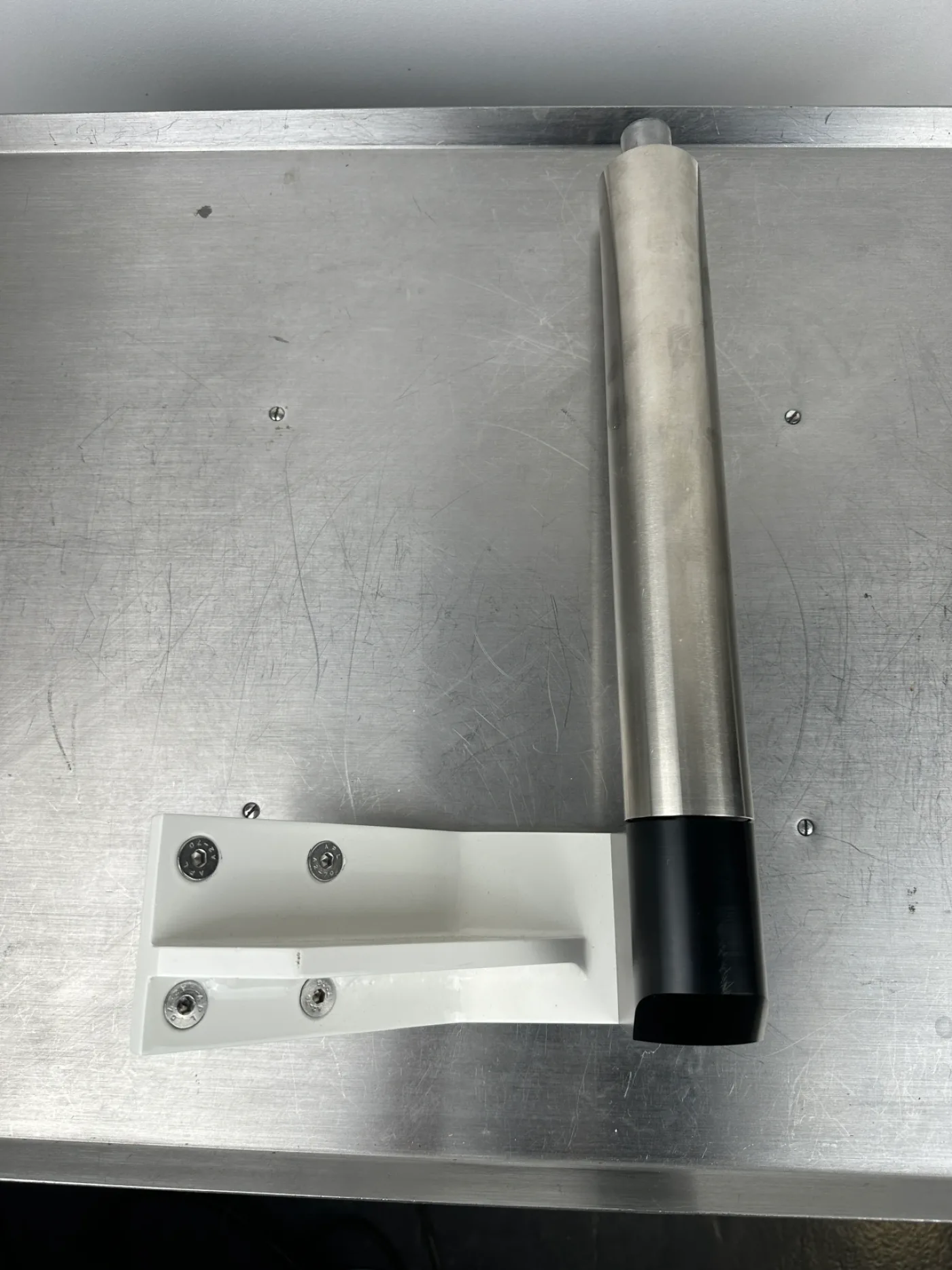 Kolposkophalterung / Geräteaufnahme für Gynäkologiestuhl, Edelstahl 31cm - 2