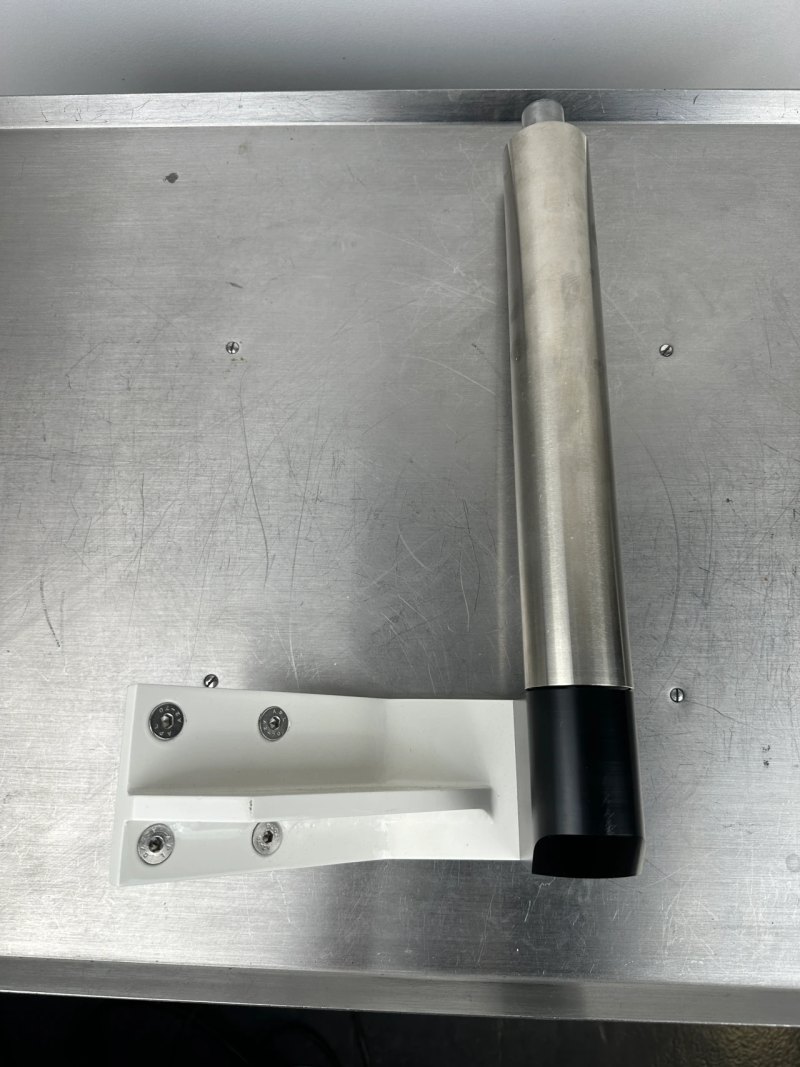 Kolposkophalterung / Geräteaufnahme für Gynäkologiestuhl, Edelstahl 31cm