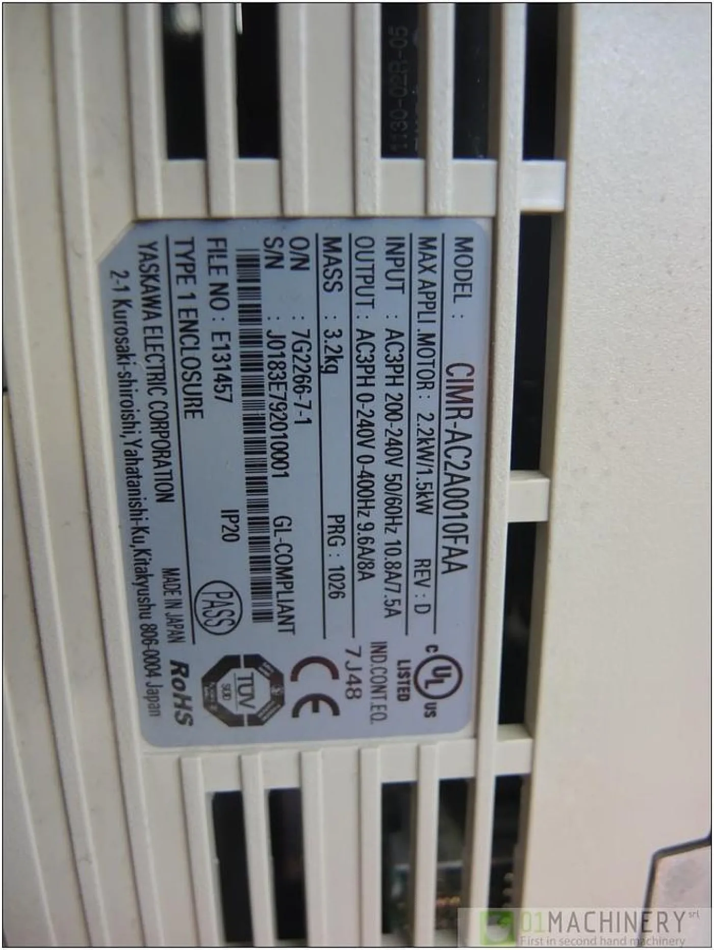 2010 YASKAWA CIMR-AC2A0010FAA AI1534 - 4