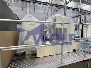 Dosiermaschine für Minztaler Fabrikat WDS - zum Dosieren in Silikonformen.
